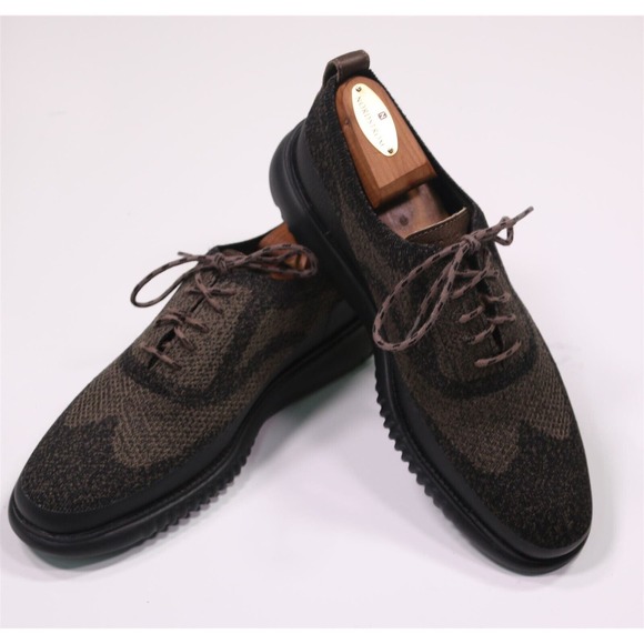 New! Cole-Haan 2.ZeroGrand Brown Stitchlite Ox Sneaker Wingtip Shoes 8.5 - Picture 8 of 12